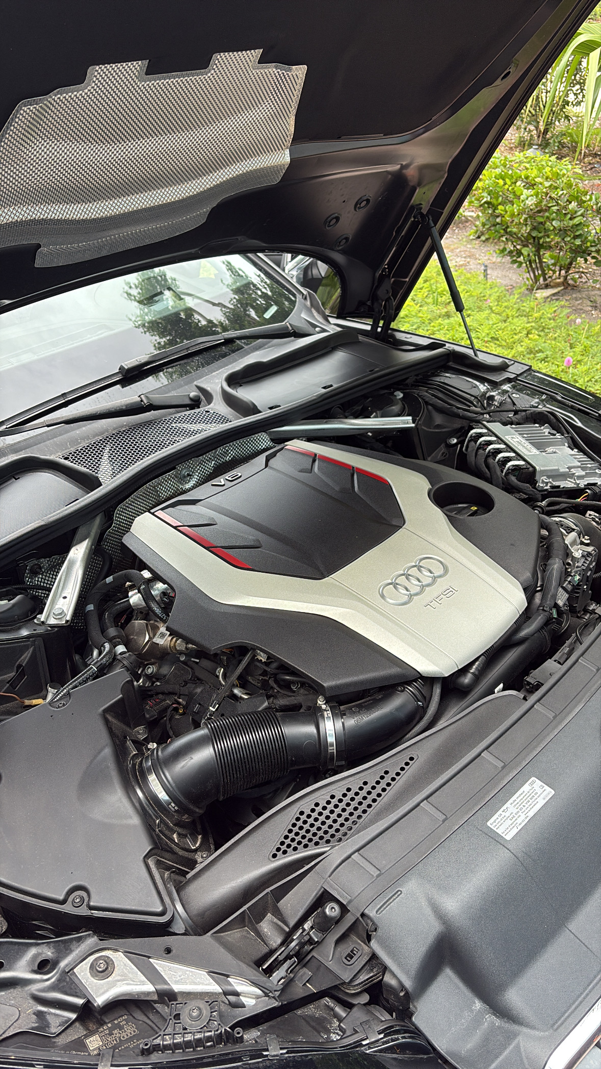 Audi engine bay detail